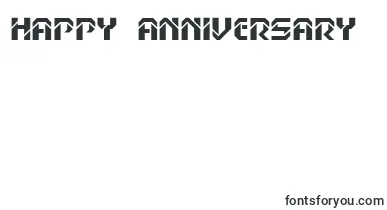 HanssonStencilMnBold font – happy Anniversary Fonts